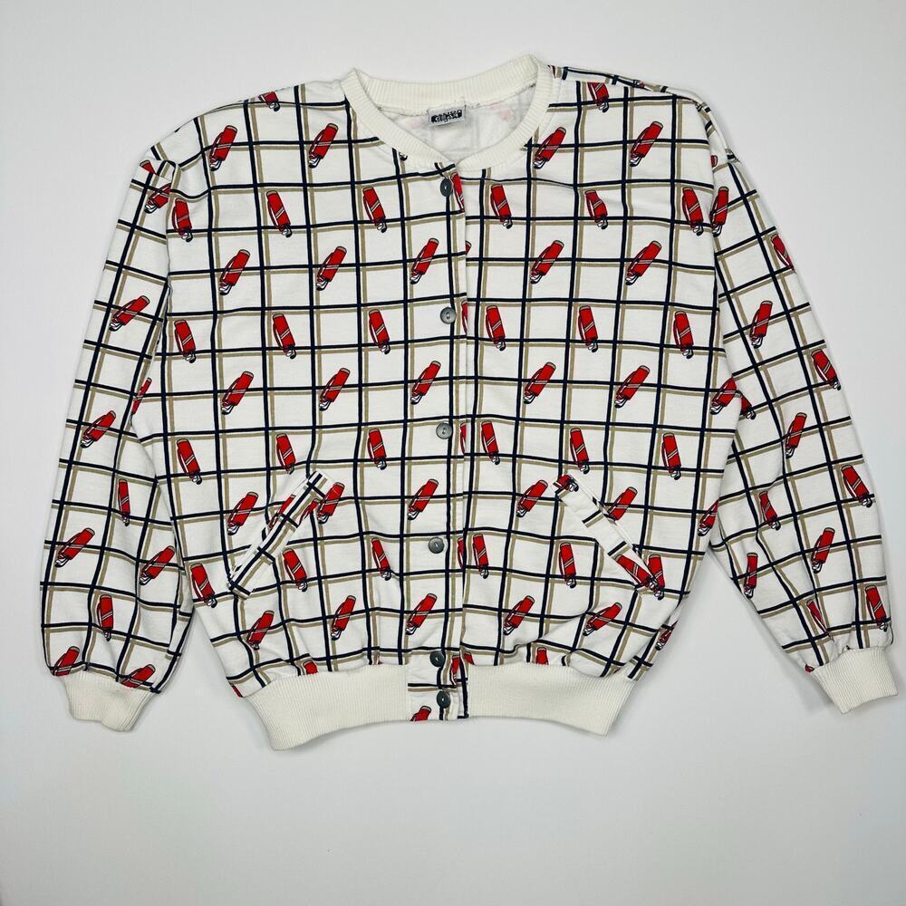 Vintage 1980’s Action Gear Button Front Golf Sweatshirt